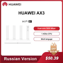 Huawei WiFi AX3 Router WiFi 6+ Dual-Band Gigabit Rate 3000Mbps Wireless Router Repeater 2.4GHz 5GHz Router Russian Version Huawei WiFi AX3 Router WiFi 6+ Dual-Band Gigabit Rate 3000Mbps Wireless Router Repeater 2.4GHz 5GHz Router Russian Version