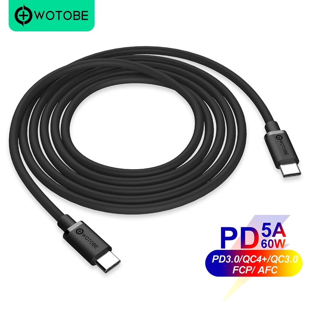 Type-C USB-C Cable 2m 5A PD/QC3.0 fast charging for MacBook xiaomi and Applicable PD 18W 29W 30W 45W 60W 61W 87W power adapter
Type-C USB-C Cable 2m 5A PD/QC3.0 fast charging for MacBook xiaomi and Applicable PD 18W 29W 30W 45W 60W 61W 87W power adapter