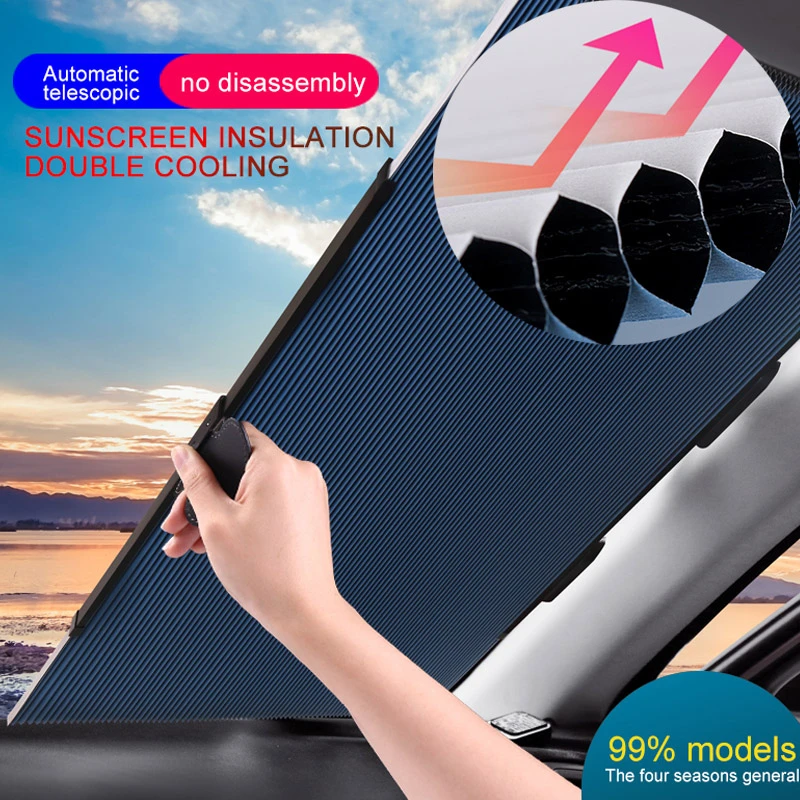 New Cellular Foldable Car Front Window Curtain Windshield Sun Shades Cuttable Anti-UV Car Window Shade 40/60/65cm Sun Block
New Cellular Foldable Car Front Window Curtain Windshield Sun Shades Cuttable Anti-UV Car Window Shade 40/60/65cm Sun Block