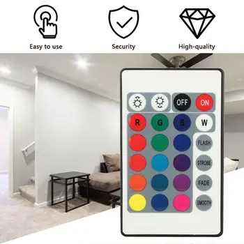 24Keys LED RGB Controller DC12V IR Remote Controller for SMD 3528 5050 RGB LED Strip Lights
24Keys LED RGB Controller DC12V IR Remote Controller for SMD 3528 5050 RGB LED Strip Lights