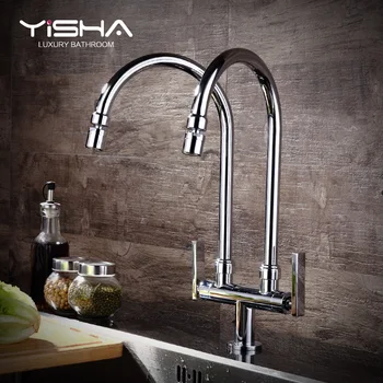 Kitchen Faucet Single Cold Double Pipe Outlet Faucet Flat Installation Three Models Optional Sink Universal Rotating Water-tap
Kitchen Faucet Single Cold Double Pipe Outlet Faucet Flat Installation Three Models Optional Sink Universal Rotating Water-tap