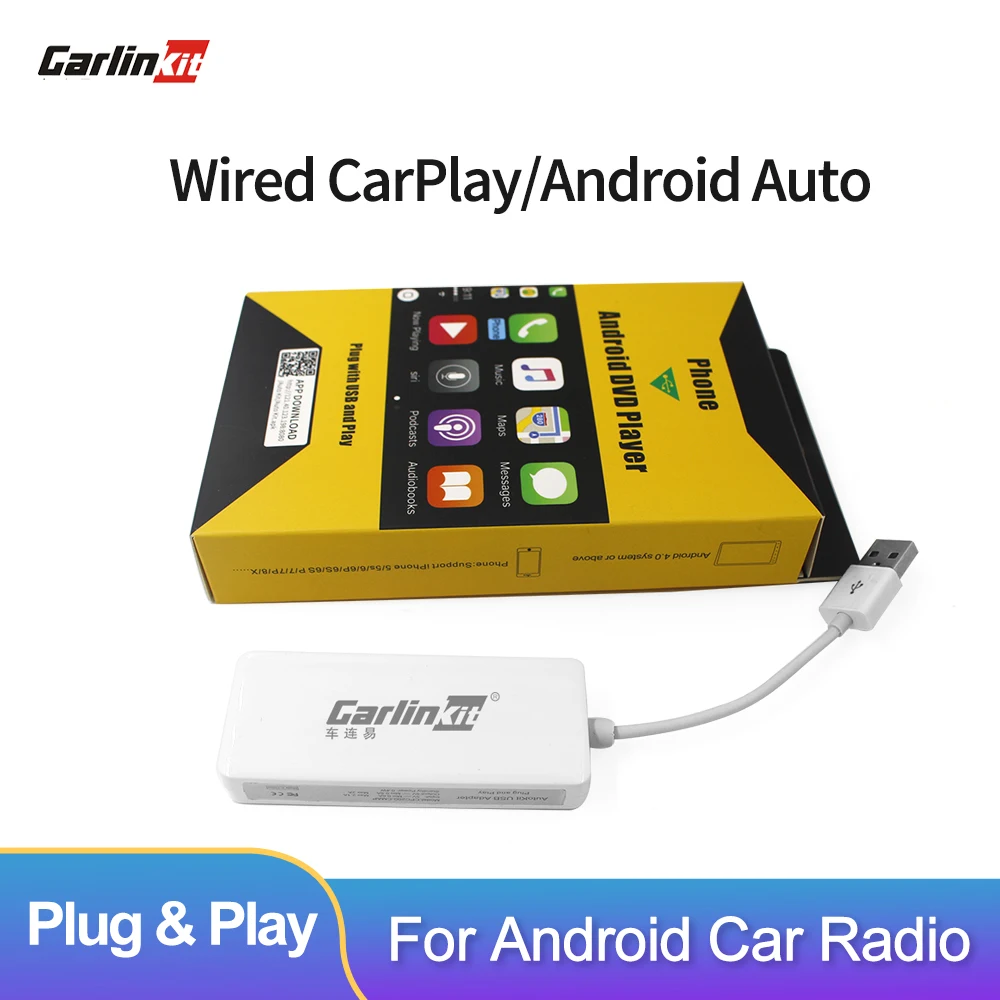 Carlinkit Apple Carplay Wired Android Auto Dongle For Android Screen Navigation Player android tv box for car USB Smart Link Box
Carlinkit Apple Carplay Wired Android Auto Dongle For Android Screen Navigation Player android tv box for car USB Smart Link Box