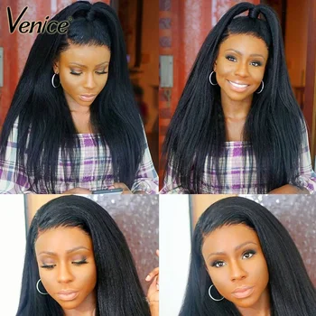Venice Hair 13X6 Lace Front Human Hair Wigs For Black Women Lace Frontal Wig Pre Plucked Hairline 150% Yaki Straight Remy Hair
Venice Hair 13X6 Lace Front Human Hair Wigs For Black Women Lace Frontal Wig Pre Plucked Hairline 150% Yaki Straight Remy Hair