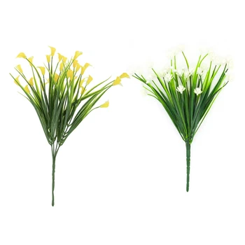 8 Pcs Artificial Flowers Fake Plants Faux Shrubs Plastic Greenery Decor, 4Pcs White Daffodils & 4Pcs Yellow Calla Lily
8 Pcs Artificial Flowers Fake Plants Faux Shrubs Plastic Greenery Decor, 4Pcs White Daffodils & 4Pcs Yellow Calla Lily