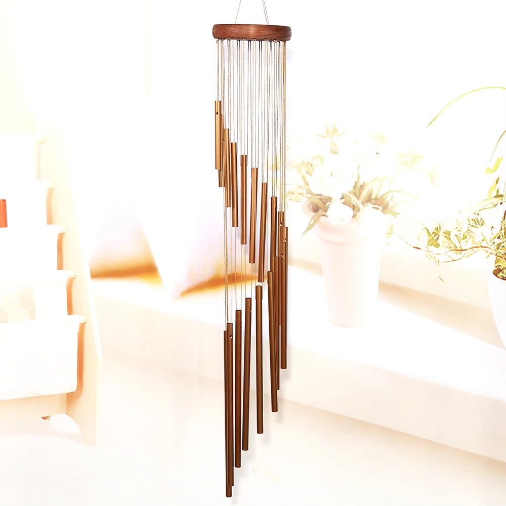 

Wind Chime 90cm Large Deep 18 Tubes Windchime Chapel Wind Bells Wind Chimes Door Hanging Patio Outdoor Hanging Decor