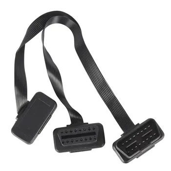 Flat 16Pin ELM327 OBD2 Male To Dual Female Y Splitter Elbow Extension Cable Lead new
Flat 16Pin ELM327 OBD2 Male To Dual Female Y Splitter Elbow Extension Cable Lead new