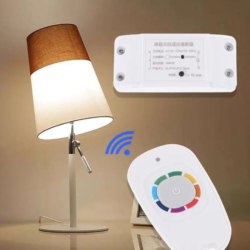 Universal AC85V-250V Wireless Remote Control High Power Learning Code Single Channel Light Switch Controller
Universal AC85V-250V Wireless Remote Control High Power Learning Code Single Channel Light Switch Controller