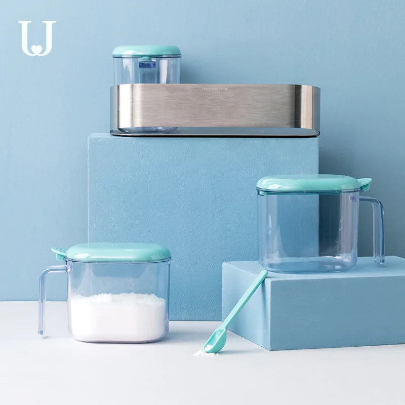 3pcs/set Youpin Jordan&Judy Seasoning Box Set Moisture Proof MSG Salt Shaker with Spoon Sealed Jar | Электроника