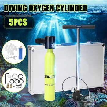 5in1 Diving Equipment Mini Scuba Cylinder Scuba Oxygen Reserve Air Tank Pump Aluminum Storage Box Snorkeling Diving System Set
5in1 Diving Equipment Mini Scuba Cylinder Scuba Oxygen Reserve Air Tank Pump Aluminum Storage Box Snorkeling Diving System Set