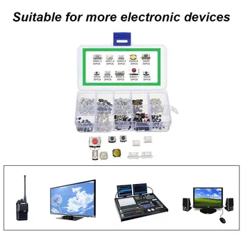 10 Types 250 Pcs Tactile Push Button Touch Switch Remote Keys Microswitch Micro Button Switch Pushbutton Switch
10 Types 250 Pcs Tactile Push Button Touch Switch Remote Keys Microswitch Micro Button Switch Pushbutton Switch