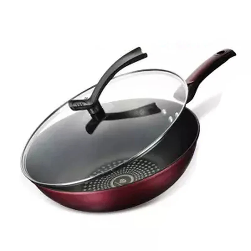 Wok Non-stick Cooker Home Cooking Flat Bottom Round Frying Pan Coal Gas Induction Cooker Universal 26/30/32CM Cooking Wok
Wok Non-stick Cooker Home Cooking Flat Bottom Round Frying Pan Coal Gas Induction Cooker Universal 26/30/32CM Cooking Wok