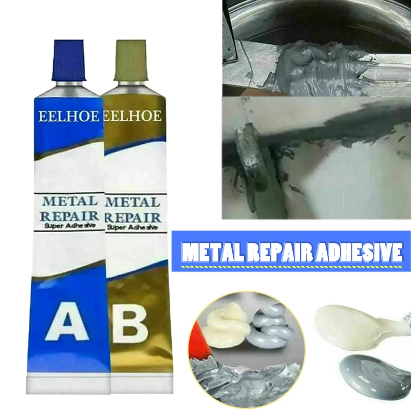 100g Metal Repair Paste Quick Drying Welding Glue Industrial Heat Resistant Cold Weld Metal Defect Repair Agent Adhesive A&B Gel
100g Metal Repair Paste Quick Drying Welding Glue Industrial Heat Resistant Cold Weld Metal Defect Repair Agent Adhesive A&B Gel