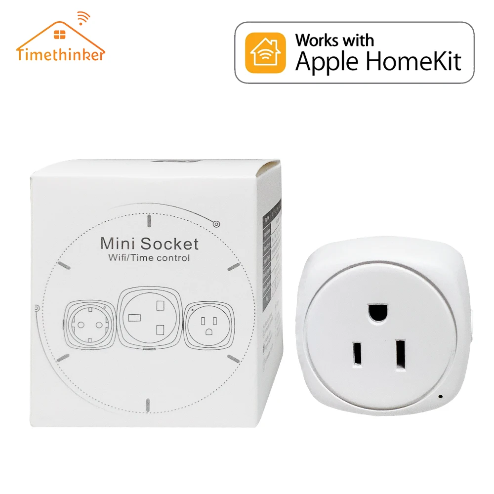Timethinker WiFi Smart Socket for Apple Homekit for Alexa Google Home EU US Smart Home Plug Siri Voice Remote Socket Adaptor
Timethinker WiFi Smart Socket for Apple Homekit for Alexa Google Home EU US Smart Home Plug Siri Voice Remote Socket Adaptor
