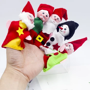 Finger / Hand Dools Cloth Christmas Finger Doll Wooden Santa Claus Finger Set Christmas Child Toy Christmas children Gift
Finger / Hand Dools Cloth Christmas Finger Doll Wooden Santa Claus Finger Set Christmas Child Toy Christmas children Gift