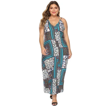 4XL Beach long skirt large size nightdress women's retro printed sexy backless Sling dress net red fashion home skirt badjas
4XL Beach long skirt large size nightdress women's retro printed sexy backless Sling dress net red fashion home skirt badjas