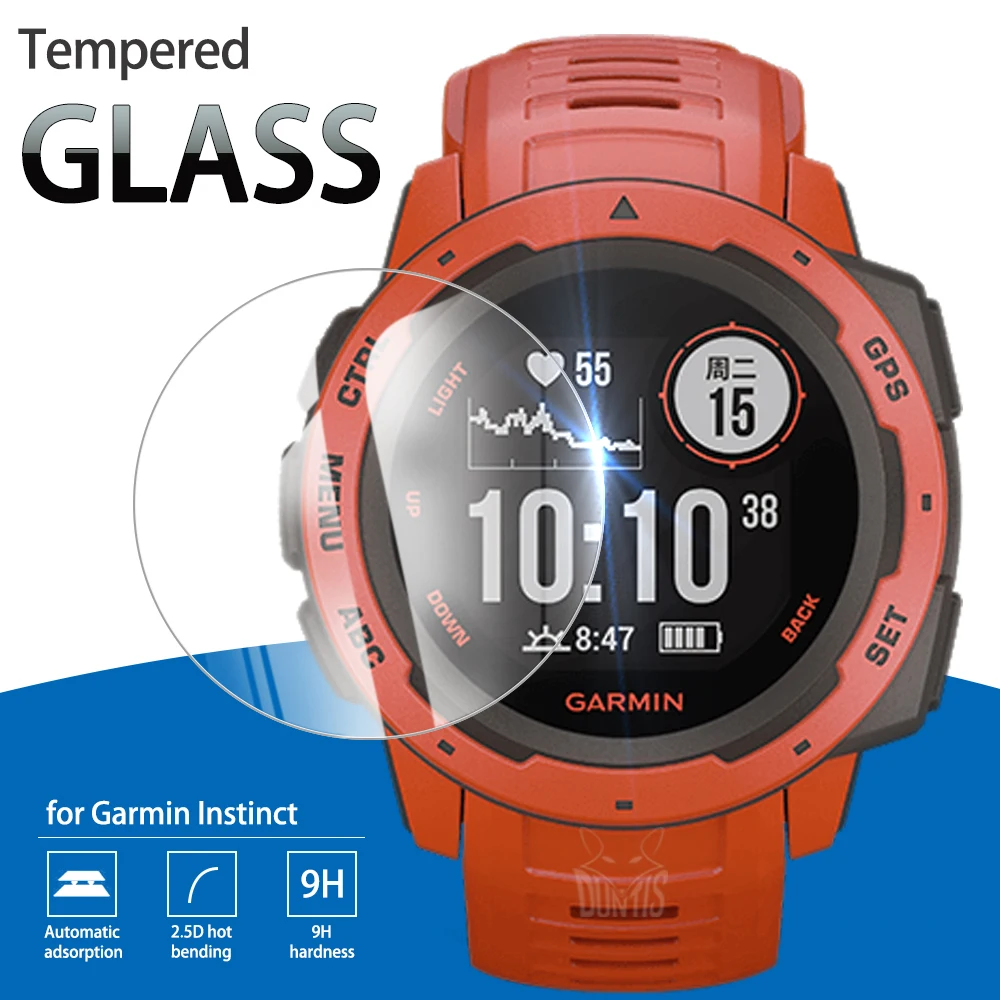 Garmin Instinct / Sports Tide Tempered Glass Full Cover Screen Protector For Solar Protection Film | Электроника
