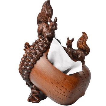 Creative resin squirrel Tissue Box cute portable pumping box handmade simulation pine cone toothpick box dried Fruit tray
Creative resin squirrel Tissue Box cute portable pumping box handmade simulation pine cone toothpick box dried Fruit tray