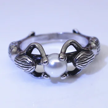 1Pc Mermaid Design Rings Copper Fashion Ring Finger Decoration for Friends Women Lady (Pearl Style, No.6)
1Pc Mermaid Design Rings Copper Fashion Ring Finger Decoration for Friends Women Lady (Pearl Style, No.6)