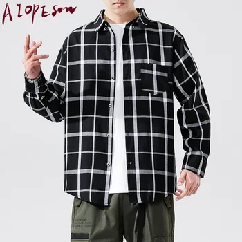 AIOPESON Spring New Mens Shirt Long Sleeved Fashion Loose Comfortable Contrast Color Plaid Shirt Mens Clothing Tops Casual
AIOPESON Spring New Mens Shirt Long Sleeved Fashion Loose Comfortable Contrast Color Plaid Shirt Mens Clothing Tops Casual