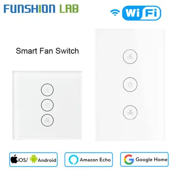 WiFi Smart Ceiling Fan Switch APP Remote Timer and Speed Control Compatible with Alexa and Google Home No Hub Required US EU 
WiFi Smart Ceiling Fan Switch APP Remote Timer and Speed Control Compatible with Alexa and Google Home No Hub Required US EU