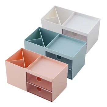 1Pcs Double Drawer Desktop Storage Box Makeup Plastic Compartment Finishing Box Jewelry Storage Box Simple Home Organizer New
1Pcs Double Drawer Desktop Storage Box Makeup Plastic Compartment Finishing Box Jewelry Storage Box Simple Home Organizer New