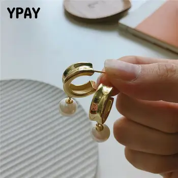 YPAY Authentic 925 Sterling Silver Pearl Drop Earrings Circle Shape Gold Plated Party Earring Women Fine Jewelry Gifts YME536
YPAY Authentic 925 Sterling Silver Pearl Drop Earrings Circle Shape Gold Plated Party Earring Women Fine Jewelry Gifts YME536