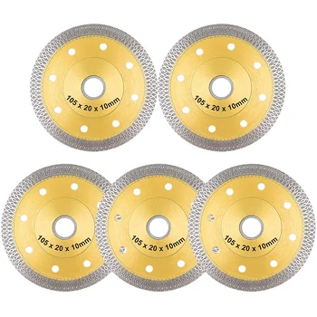 5 PACK 4 Inch Super Thin Diamond Saw Blade Tile Blades Cutting Disc Wheel for Cutting Porcelain Ceramic Tiles Granite 
5 PACK 4 Inch Super Thin Diamond Saw Blade Tile Blades Cutting Disc Wheel for Cutting Porcelain Ceramic Tiles Granite