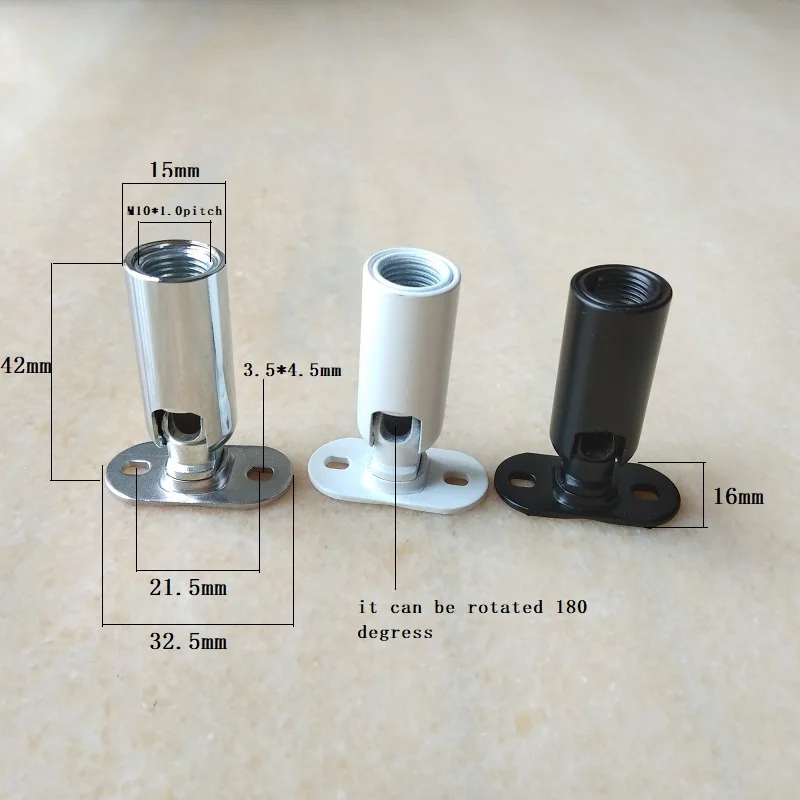 M10 inner thread 180 degree rotatable universal steering connector steering head with supporting base lighting accessories
M10 inner thread 180 degree rotatable universal steering connector steering head with supporting base lighting accessories