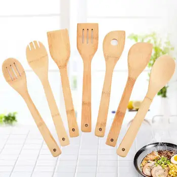 Bamboo Utensil Set Wooden Cooking Spoons and Spatulas Kitchen Tools Perfect for Nonstick Pan and Cookware Kitchen Accessories
Bamboo Utensil Set Wooden Cooking Spoons and Spatulas Kitchen Tools Perfect for Nonstick Pan and Cookware Kitchen Accessories