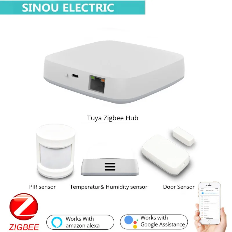 Tuya Zigbee Smart Gateway Hub Home Automation Scene Security Alarm Kit PIR Door & Window Temperature Humidity Sensorintel Live
Tuya Zigbee Smart Gateway Hub Home Automation Scene Security Alarm Kit PIR Door & Window Temperature Humidity Sensorintel Live