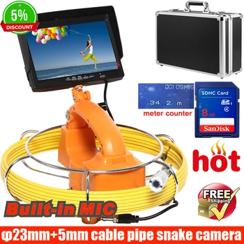 50m AHD 960P DVR meter counter Drain Endoscope Pipe Inspection Camera Pipe Sewe audio Camera Waterproof audio Pipe Camera
50m AHD 960P DVR meter counter Drain Endoscope Pipe Inspection Camera Pipe Sewe audio Camera Waterproof audio Pipe Camera