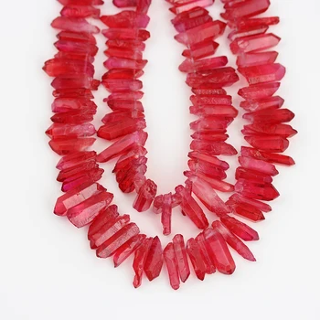 Approx 58Pcs/Strand Top Drilled Natural Red Color Quartz Crystal Spike Point Charms Beads For DIY Jewelry Making XFX-185JBBF
Approx 58Pcs/Strand Top Drilled Natural Red Color Quartz Crystal Spike Point Charms Beads For DIY Jewelry Making XFX-185JBBF
