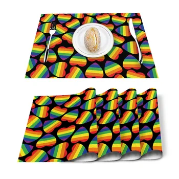 Lgbt Pride Rainbow Love Placemat Washable Cotton Linen Table Cloth Pad Mat Rectangle Placemats Heat Resistant
Lgbt Pride Rainbow Love Placemat Washable Cotton Linen Table Cloth Pad Mat Rectangle Placemats Heat Resistant