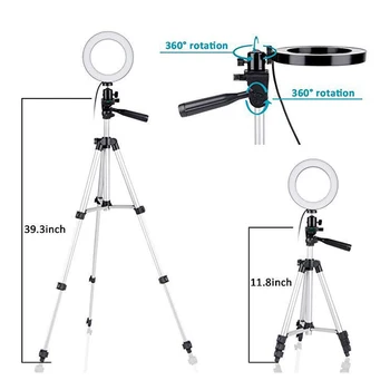 100cm USB LED Studio Camera Fill Light Ring Lamp Phone Bracket With Tripod Stand + Adjust Brightness Photography Selfie Light
100cm USB LED Studio Camera Fill Light Ring Lamp Phone Bracket With Tripod Stand + Adjust Brightness Photography Selfie Light