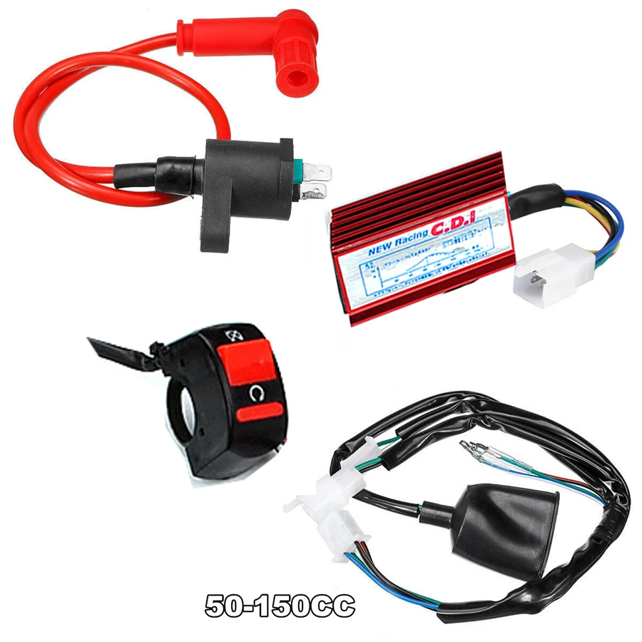 Wire Harness Wiring Loom Cdi Ignition Coil Kill Switch Plug Rebuild Kit for 50/110/125/150cc Pit Dirt Bike Motorcycle ATV
Wire Harness Wiring Loom Cdi Ignition Coil Kill Switch Plug Rebuild Kit for 50/110/125/150cc Pit Dirt Bike Motorcycle ATV