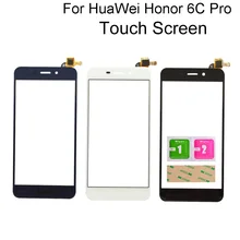 Écran tactile pour HuaWei Honor 6C Pro JMM-L22, panneau tactile, verre avant, capteur d'objectif, outils mobiles, lingettes à colle 3M=