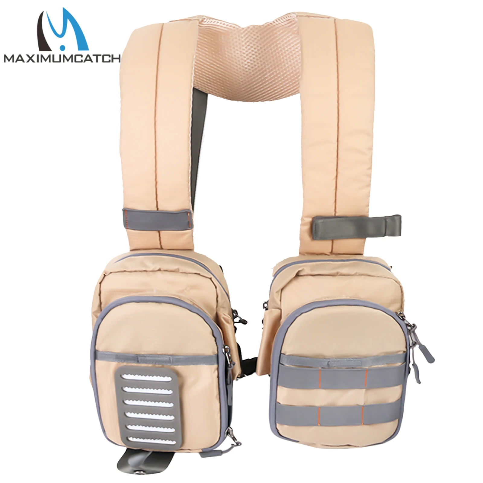

Maximumcatch Compact Fly Fishing Chest Pack Light Weight Adjustable Fishing Vest for Men Women Outdoor