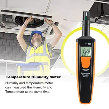 Digital Temperature & Humidity Meter Datalogger Tester Thermometer Hygrometer Dew point Wet bulb Hermometer FHT-801
Digital Temperature & Humidity Meter Datalogger Tester Thermometer Hygrometer Dew point Wet bulb Hermometer FHT-801
