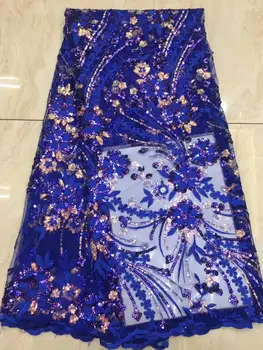 2019 Latest African Net Lace Fabric 5 Yards High Quality Blue Sequins Tulle French Embroidered Tulle Lace Fabric For Party Dress
2019 Latest African Net Lace Fabric 5 Yards High Quality Blue Sequins Tulle French Embroidered Tulle Lace Fabric For Party Dress