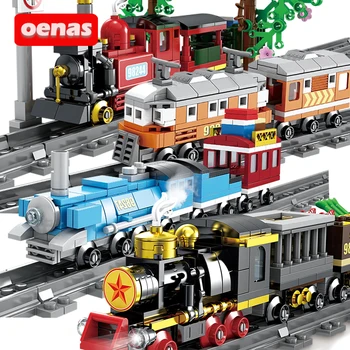 City Compatible Railway Train Tramcar Building Blocks Bricks Assembled Educational kids Toys Children Brinquedos Birthday gift
City Compatible Railway Train Tramcar Building Blocks Bricks Assembled Educational kids Toys Children Brinquedos Birthday gift