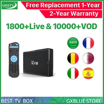 X96H Android 9.0 Allwinner IPTV BOX QHDTV 1800 Channel 10000 VOD France Portugal UK USA Dutch 1Year IPTV Subscription TV Box
X96H Android 9.0 Allwinner IPTV BOX QHDTV 1800 Channel 10000 VOD France Portugal UK USA Dutch 1Year IPTV Subscription TV Box