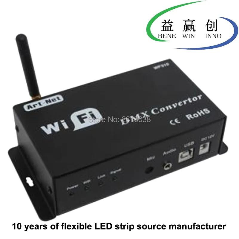 WiFi controlling DMX led controller DC12V DMX512 led lamp controller Art-net led strip controller for led lighting
WiFi controlling DMX led controller DC12V DMX512 led lamp controller Art-net led strip controller for led lighting