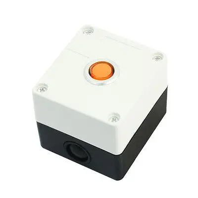 220V 15mm Dia Plastic Signal Indicator Light Lamp Control Station Box Orange
220V 15mm Dia Plastic Signal Indicator Light Lamp Control Station Box Orange