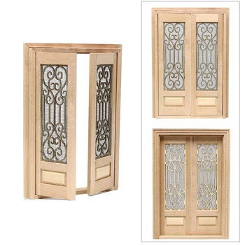 1:12 Doll House Miniature Double Open Sn Door Wooden Exterior Hollow Sn Double Door Doll House Diy Decorative Accessorie
1:12 Doll House Miniature Double Open Sn Door Wooden Exterior Hollow Sn Double Door Doll House Diy Decorative Accessorie