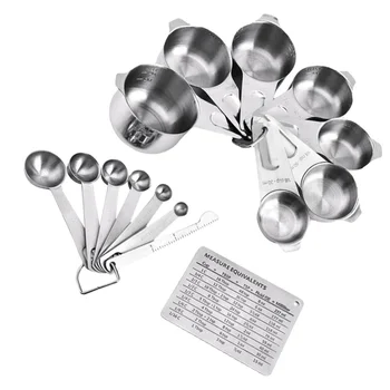 15Pcs Functional Practical Creative Durable Simple Kitchen Tools Measuring Tool Set Measuring Spoons Measuring Cups for Cook Hom
15Pcs Functional Practical Creative Durable Simple Kitchen Tools Measuring Tool Set Measuring Spoons Measuring Cups for Cook Hom