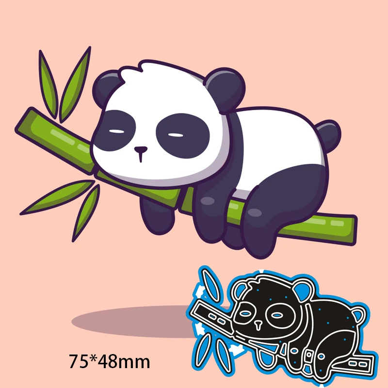 Cutting Dies Panda Lying On The Bamboo Metal And Stamps Stencil For DIY Scrapbooking Photo Album Embossing Paper Card 75*48mm
Cutting Dies Panda Lying On The Bamboo Metal And Stamps Stencil For DIY Scrapbooking Photo Album Embossing Paper Card 75*48mm