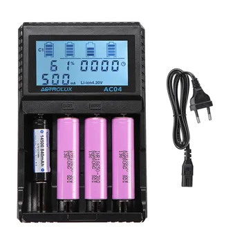 Astrolux AC04 LCD Display AC/DC Smart Intelligent Li-ion NiMH Flashlight Battery Charger For 18650 26650 21700 AA AAA
Astrolux AC04 LCD Display AC/DC Smart Intelligent Li-ion NiMH Flashlight Battery Charger For 18650 26650 21700 AA AAA