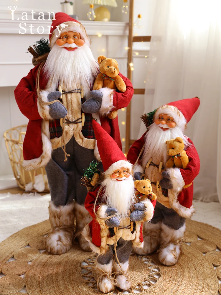 TT Fabric Christmas Doll Plush Toys Doll Christmas Holiday Decorations Shopping Window Decoration
TT Fabric Christmas Doll Plush Toys Doll Christmas Holiday Decorations Shopping Window Decoration