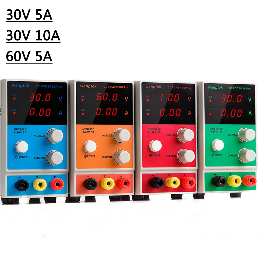 NPS Lab Adjustable Switching Power Supply 30V 5A 30V 10A 60V 5A 100V 3A Regulated Bench Variable Laboratory Power Supplies
NPS Lab Adjustable Switching Power Supply 30V 5A 30V 10A 60V 5A 100V 3A Regulated Bench Variable Laboratory Power Supplies