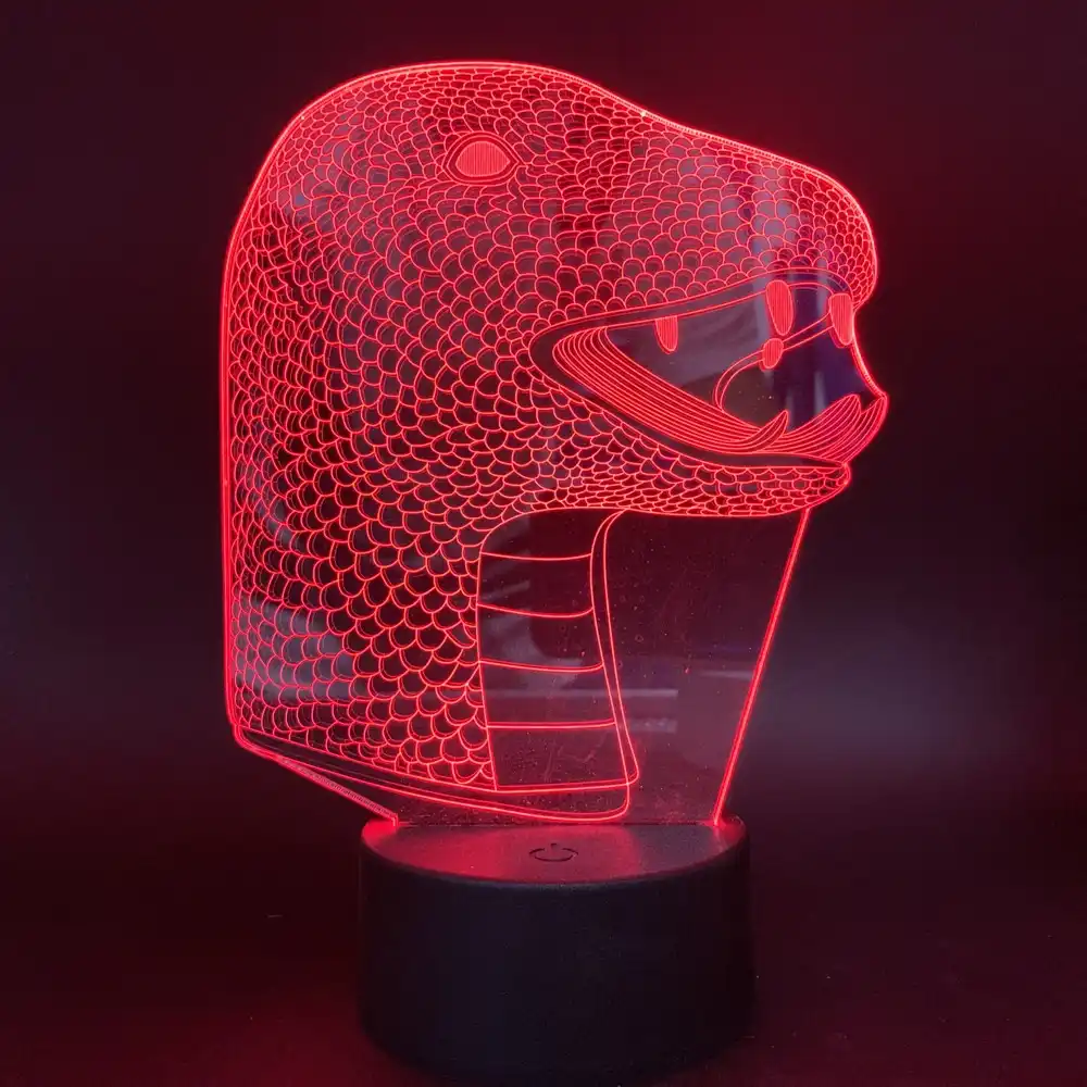 light usb battery powered snake nightlights for kids gift 3d